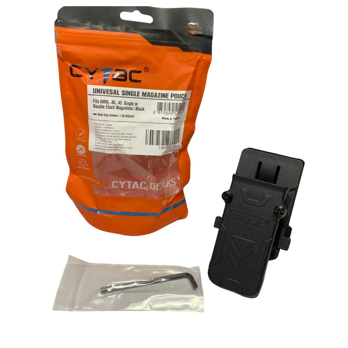 Porta cargador individual CYTAC universal para 9 mm en polímero rígido - foto 3