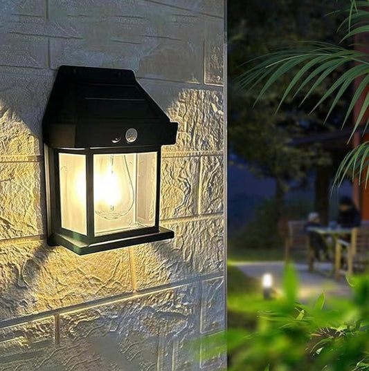 Luz solar para exteriores con sensor de movimiento
