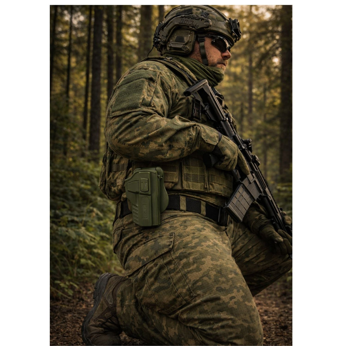 Funda CYTAC R-Defender para Glock 17, 22 y 31 en verde, porte exterior - foto 5