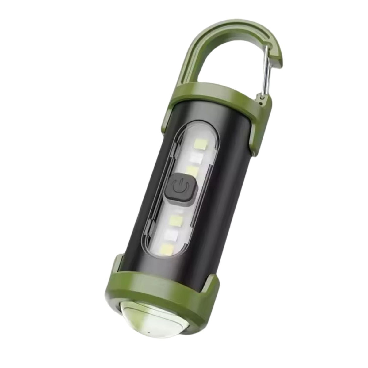 Mini linterna de bolsillo con mosquetón, COB y patrulla, USB-C (CYLY011)