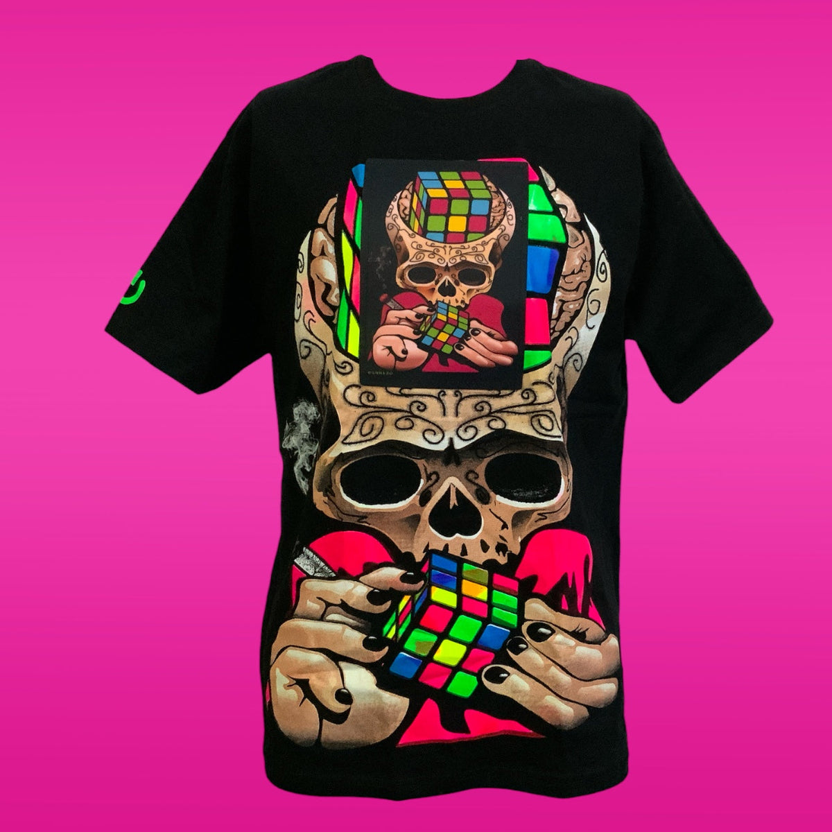 Playera LED con luz intermitente activada por sonido y pulsera - foto 2