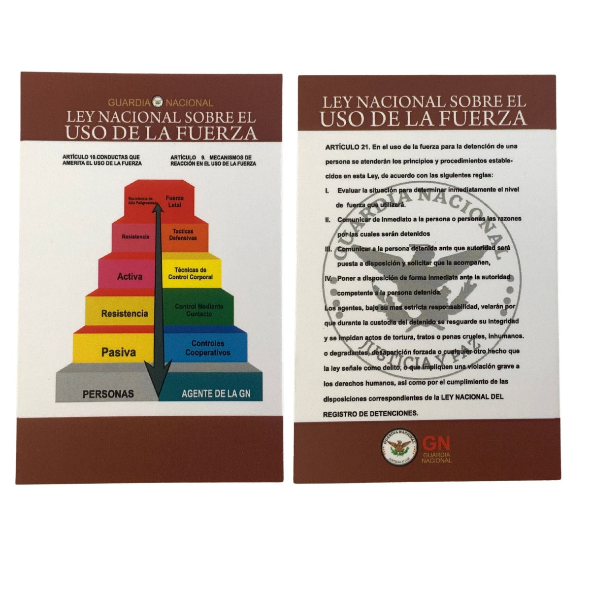 Cartilla de derechos para personas en detención, paquete de 5 piezas - foto 5