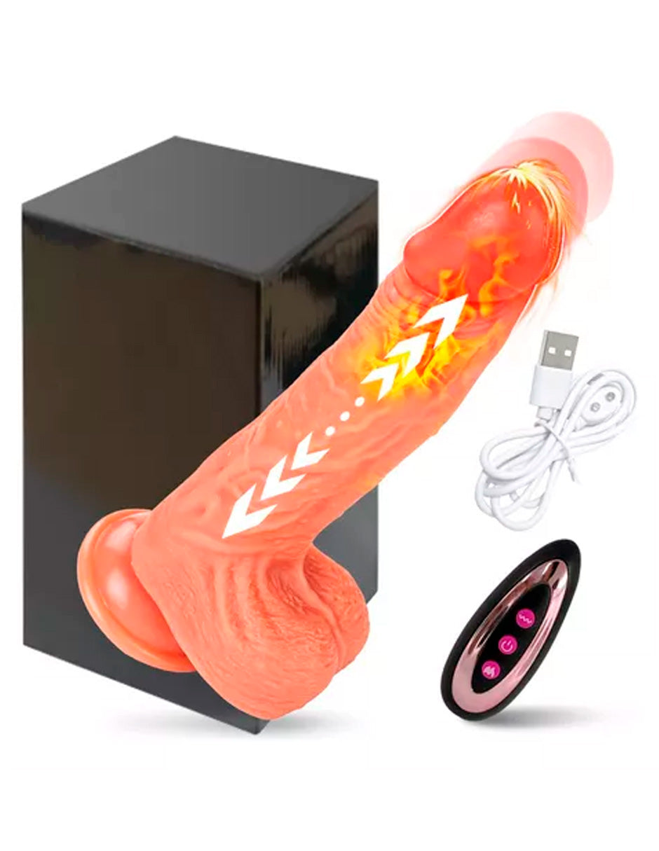 Vibrador Consolador Realista Dildo Pene Telescópico