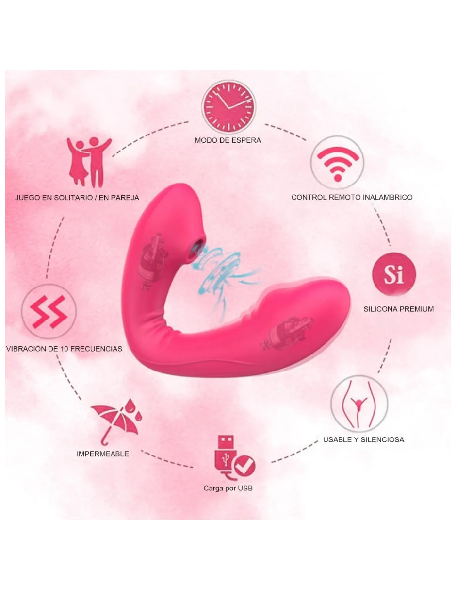 Vibrador Succionador Consolador Clítoris Estimulador Vaginal