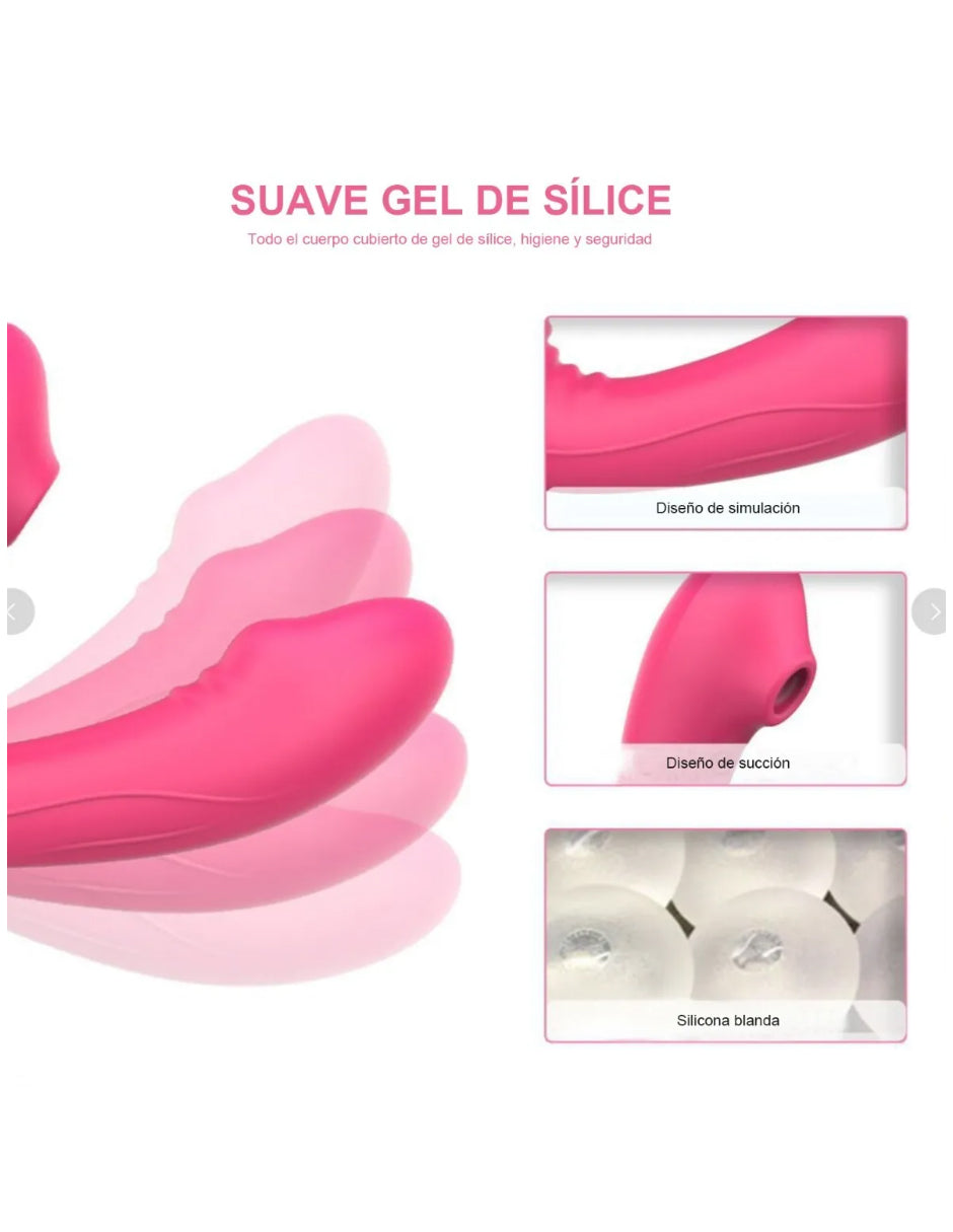 Vibrador Succionador Consolador Clítoris Estimulador Vaginal