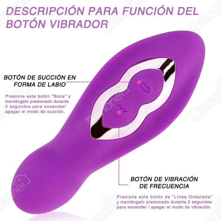 Vibrador Succionador Consolador Clítoris Estimulador Vaginal