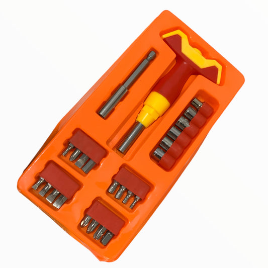 Desarmador de puntas intercambiables, juego de 24 piezas DH-508