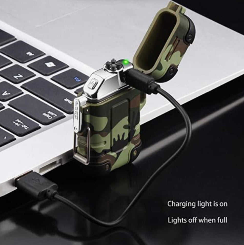 Encendedor eléctrico de doble arco de plasma con carga USB DHJ-12 - foto 5