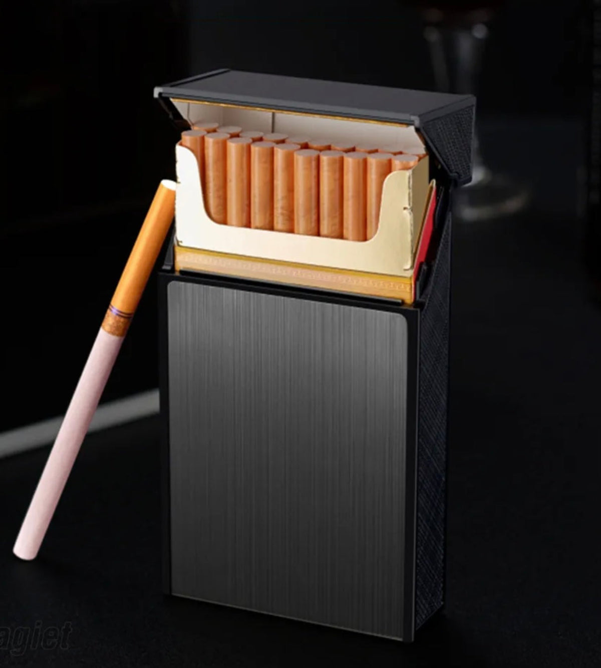 Cigarrera con encendedor de resistencia por USB, modelo DHJ-28 - foto 3