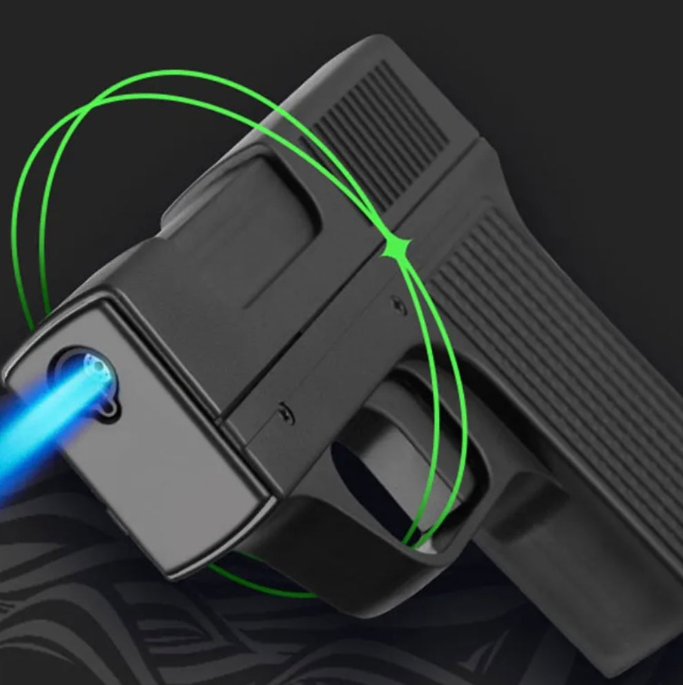 Encendedor tipo pistola con porta cigarrillos, rellenable, modelo DHJ-29 - foto 4
