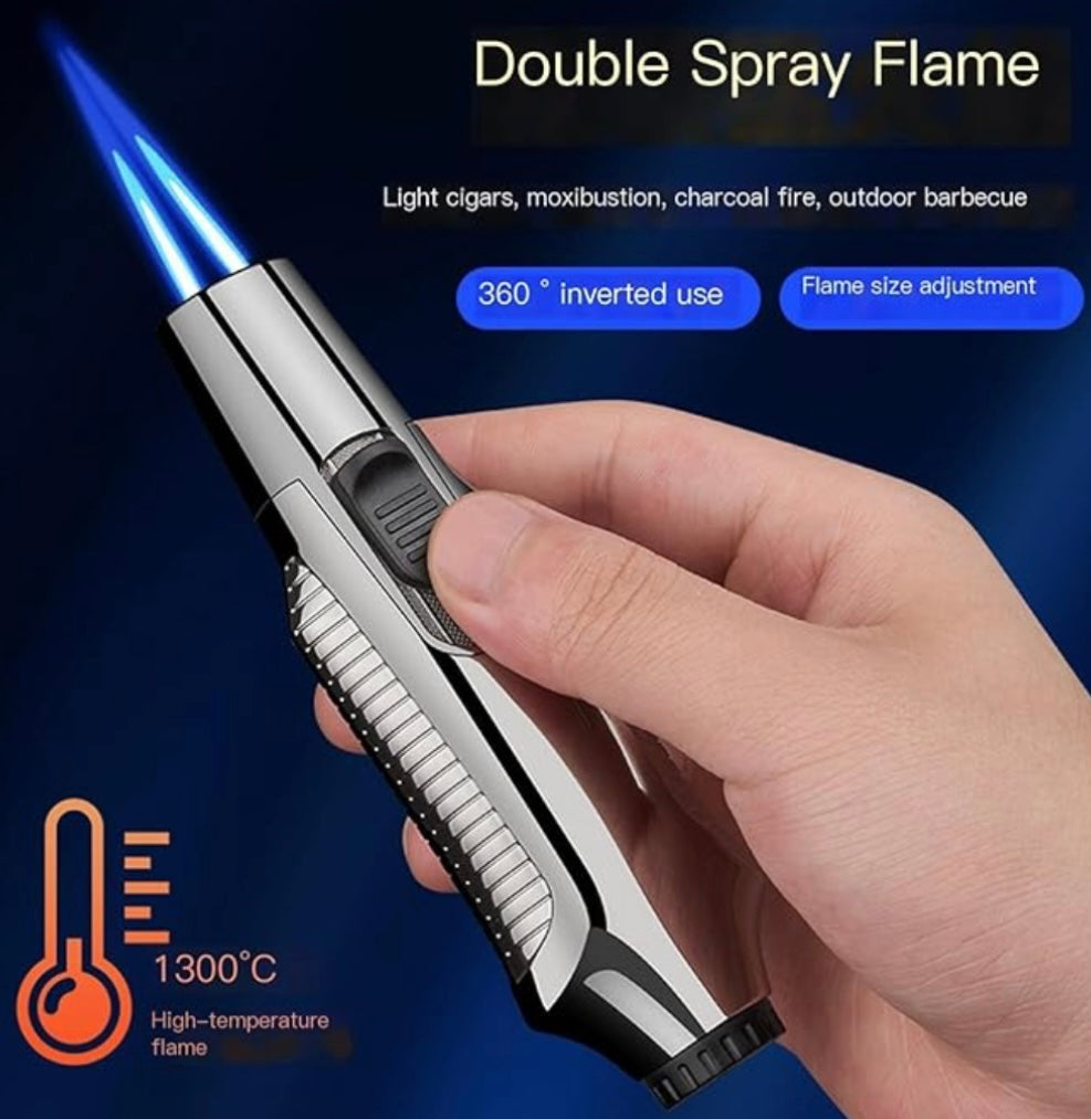 Encendedor de antorcha tipo turbina, recargable con gas, modelo DHJ-34 - foto 2