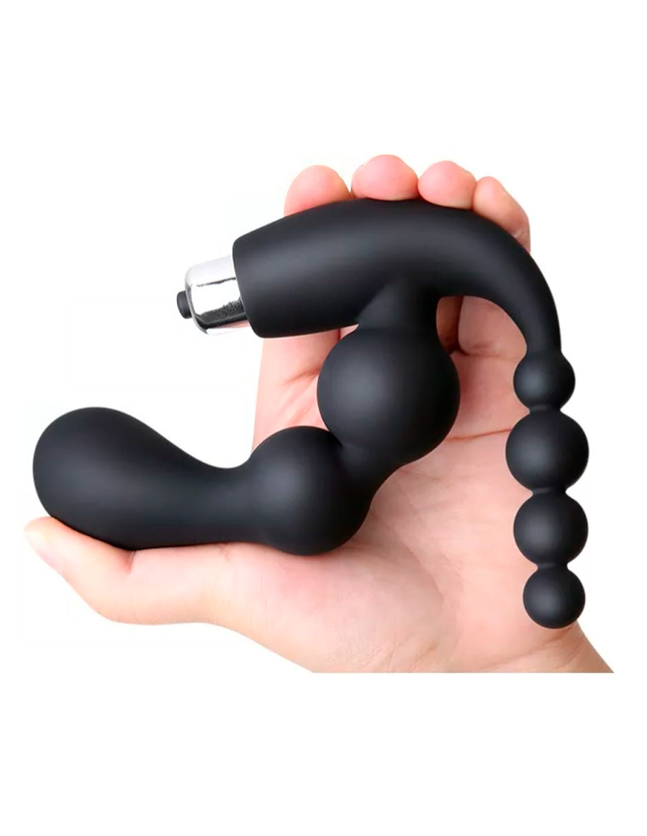 Bolas Anales De Silicona Vibrador Plug Anal Trasero Vibrador