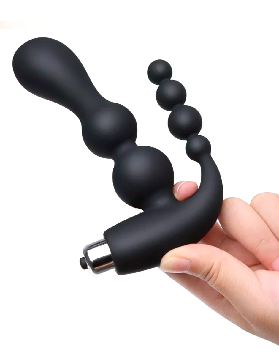 Bolas Anales De Silicona Vibrador Plug Anal Trasero Vibrador