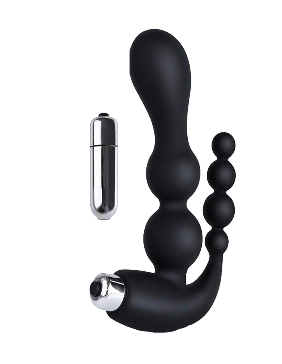 Bolas Anales De Silicona Vibrador Plug Anal Trasero Vibrador