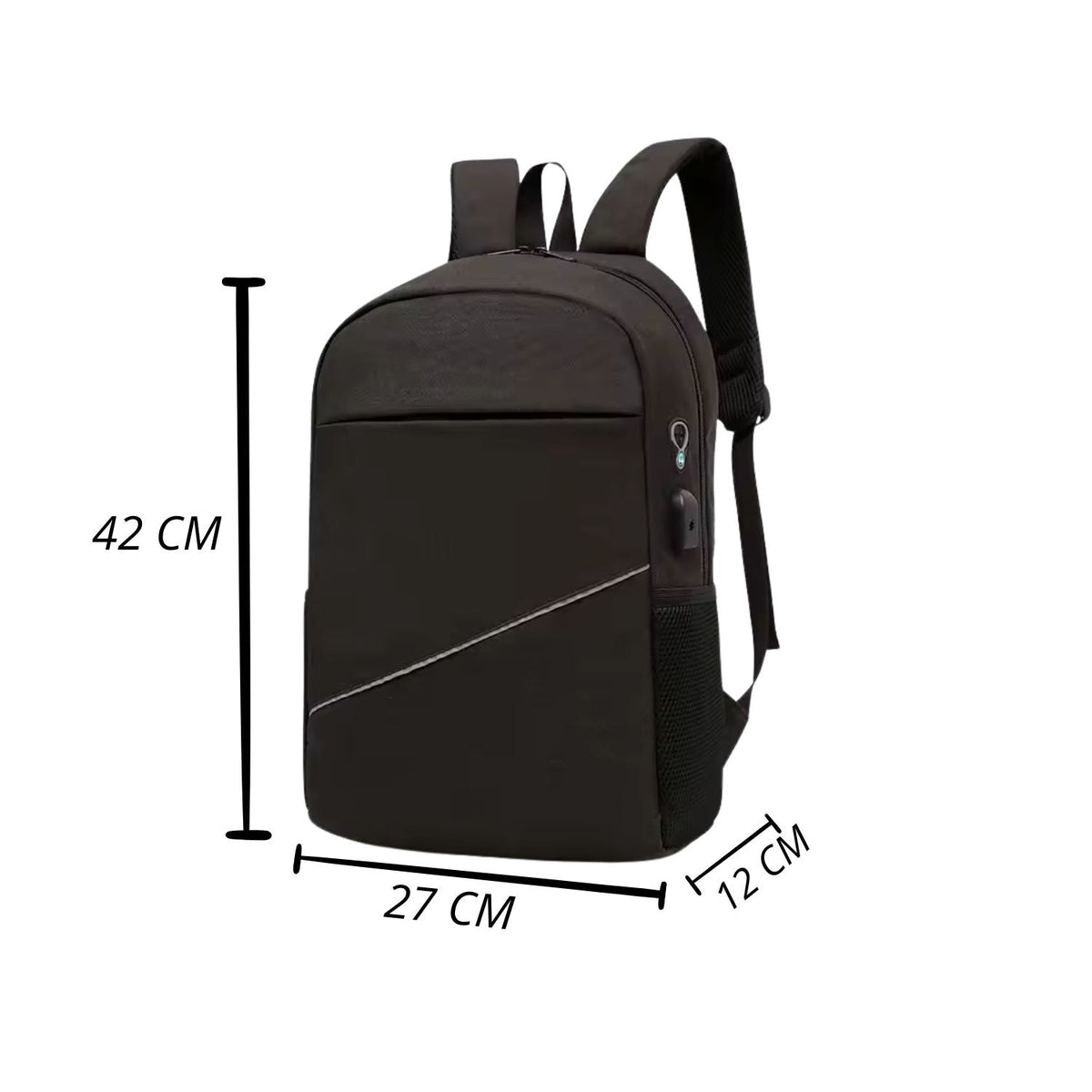 Mochila 3 en 1 con lonchera, lapicera y conexión USB para laptop DNB264 - foto 7