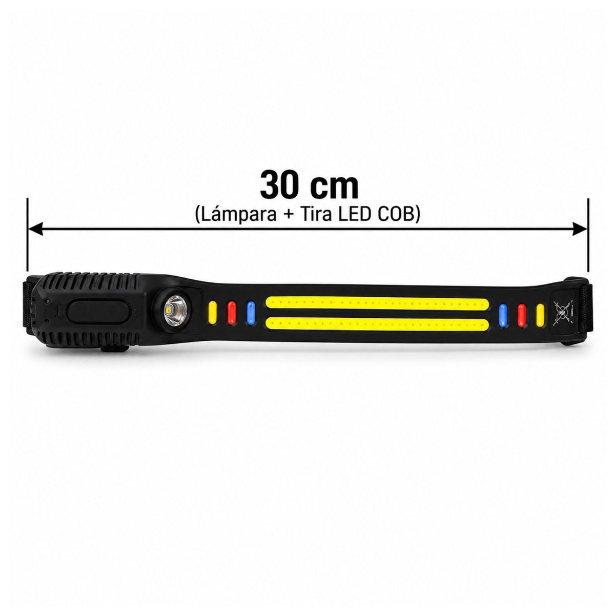 Lámpara frontal LED COB con sensor de movimiento, recarga USB-C y 9 modos - foto 2