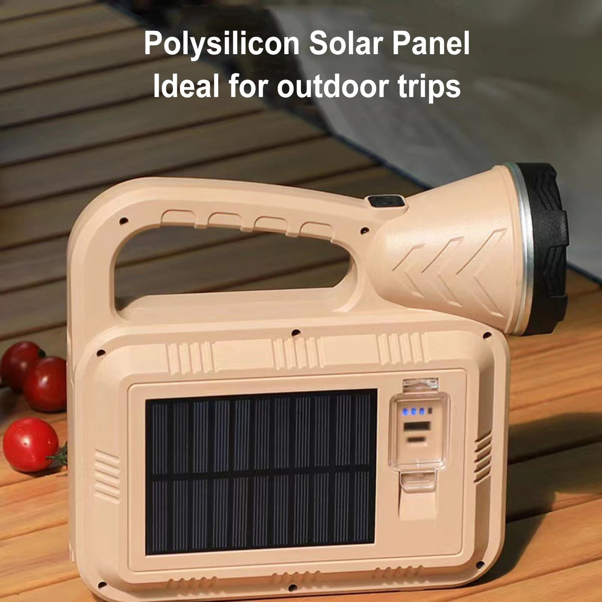Linterna solar portátil con power bank para camping, DT-YD2208A - foto 3