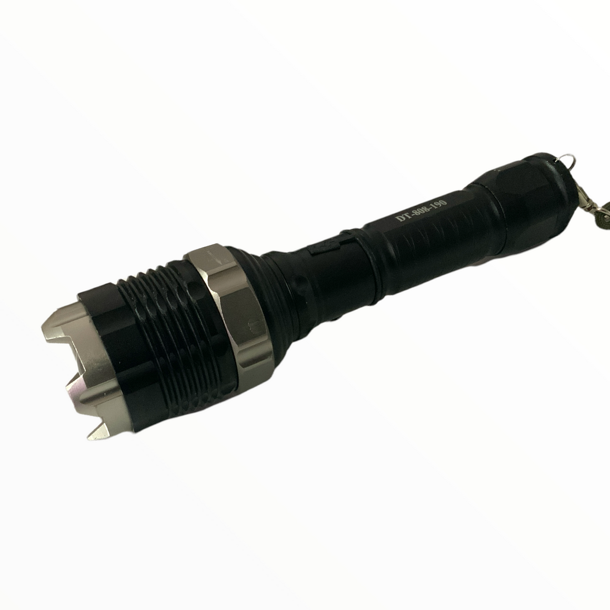Lámpara led T6 de 5 pasos con zoom y rompe vidrios oculto DT190