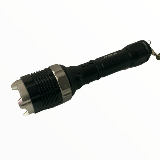Lámpara led T6 de 5 pasos con zoom y rompe vidrios oculto DT190