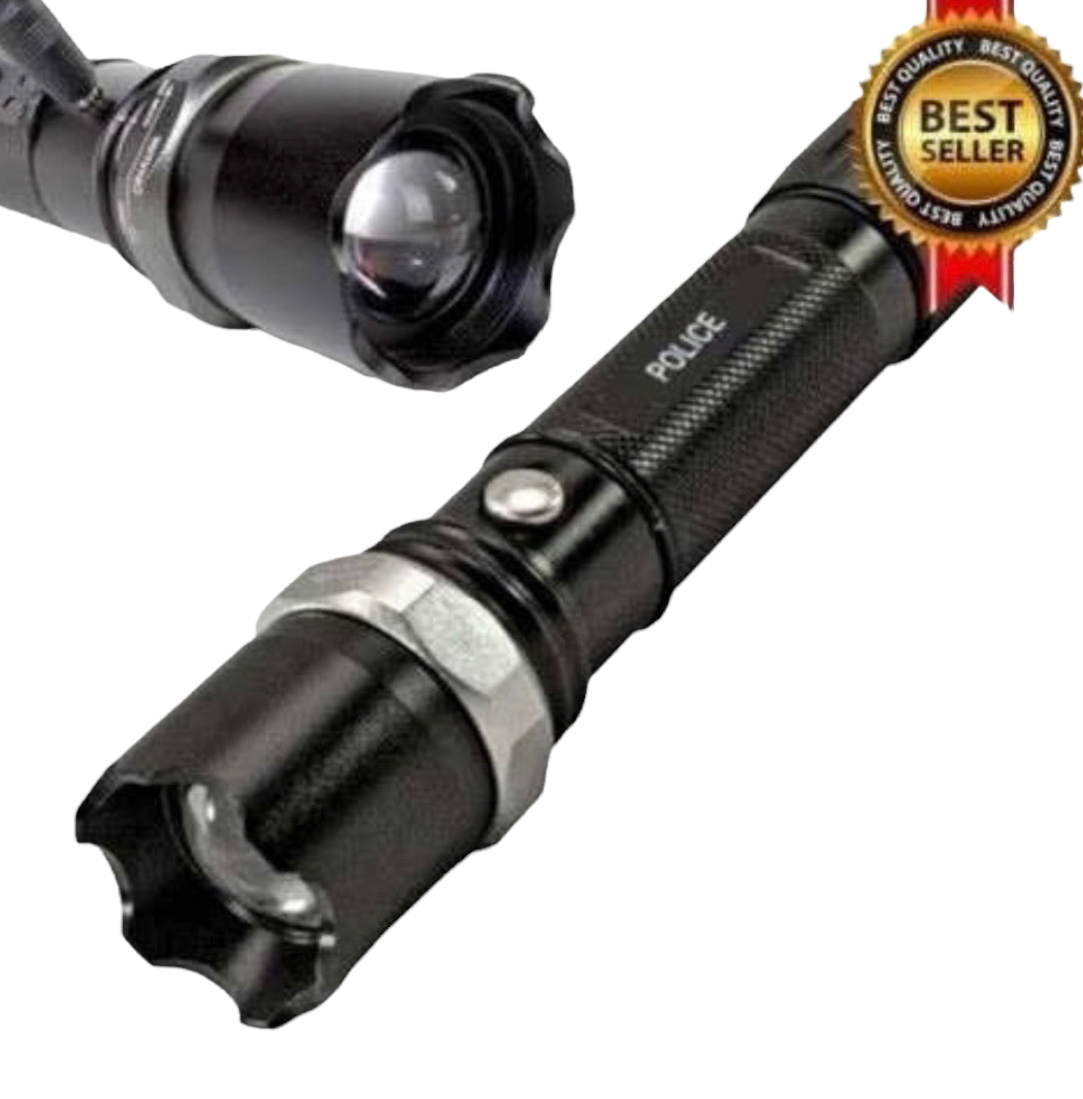 Lámpara LED Swat Cree recargable de 2000 lm con zoom DT1BA - foto 2