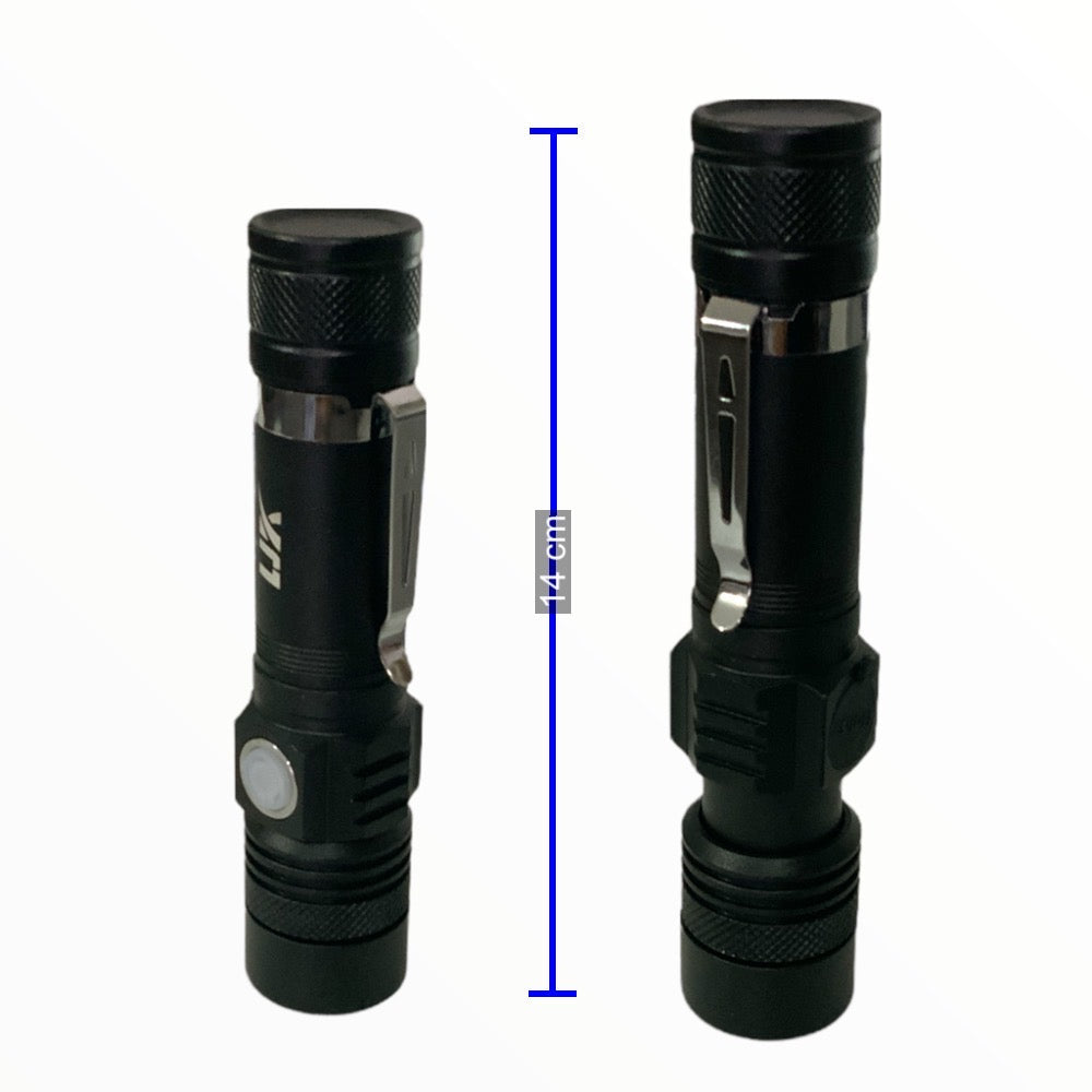 Lámpara led T6 de 3 pasos con zoom y clip, modelo DT247A - foto 2