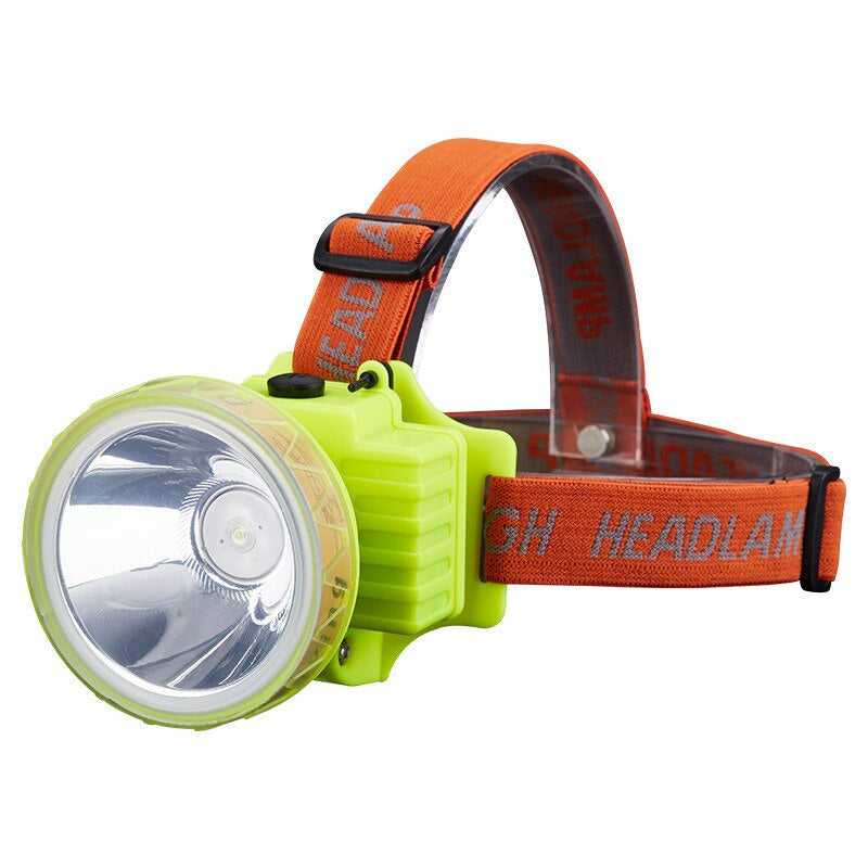 Lámpara frontal minera impermeable para buceo, 3 pasos DT267