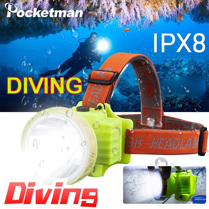 Lámpara frontal minera impermeable para buceo, 3 pasos DT267 - foto 2