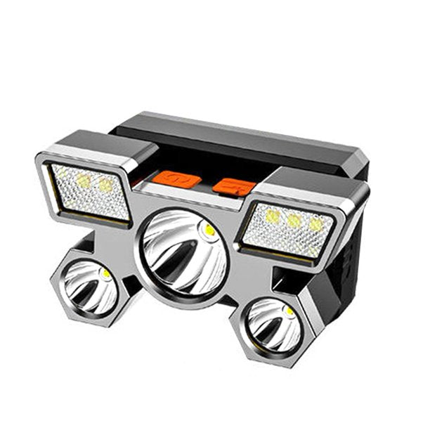 Lámpara de cabeza recargable por USB con 4 pasos, modelo DT469