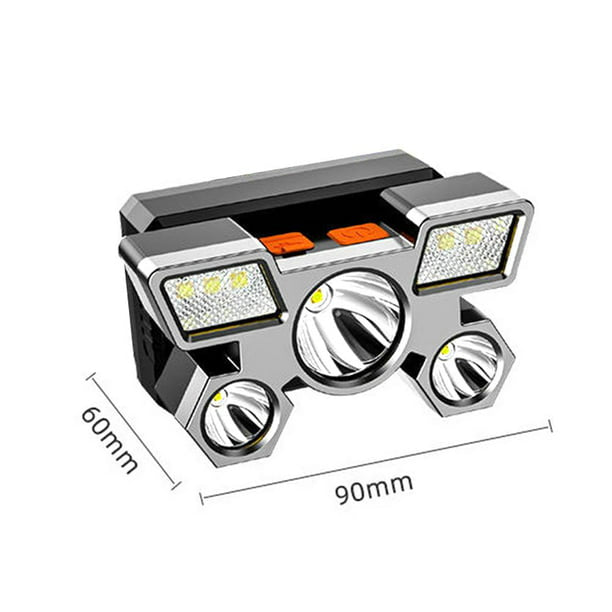 Lámpara de cabeza recargable por USB con 4 pasos, modelo DT469 - foto 3