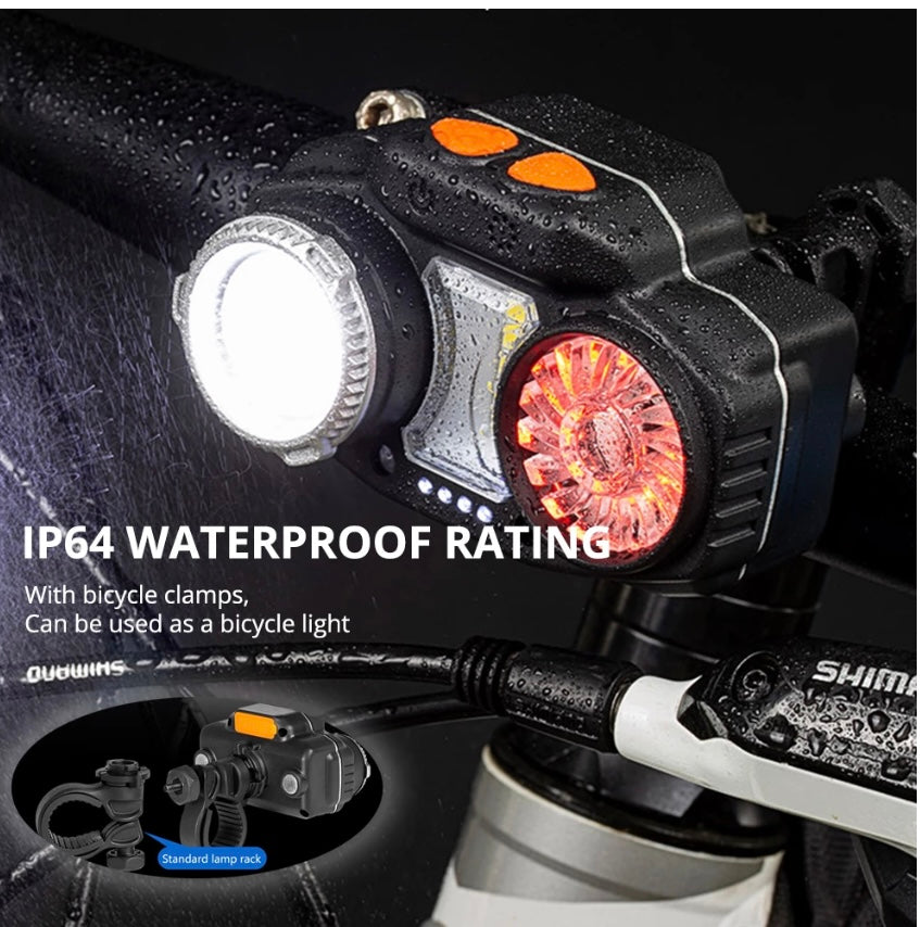 Faro LED de cabeza con power bank y 9 modos de luz DT477 - foto 5