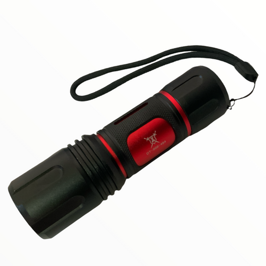 Linterna led T9 con 4 pasos de luz, modelo DT484