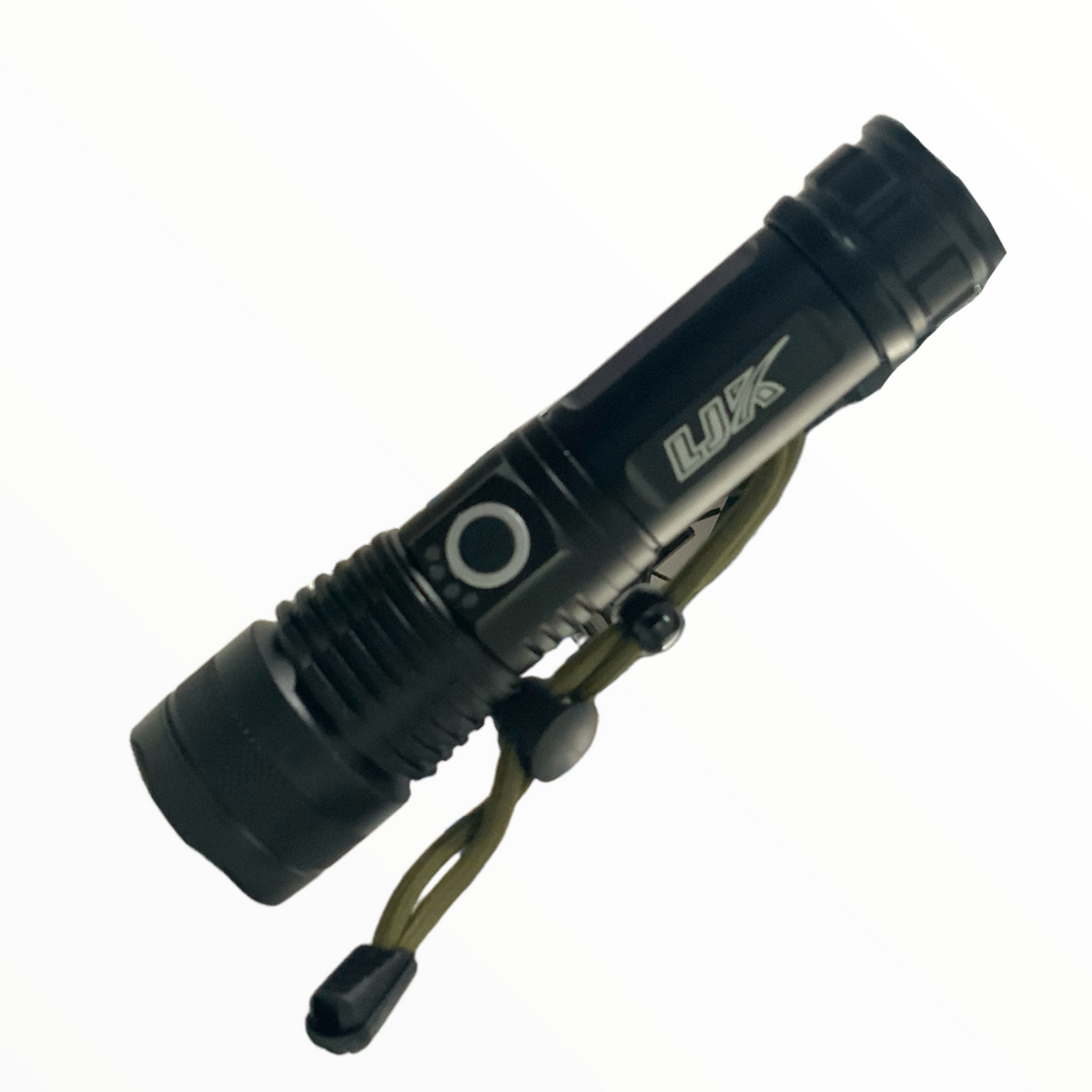 Linterna LED T9 de 5 pasos con zoom y carga USB, 5000 lúmenes DT511