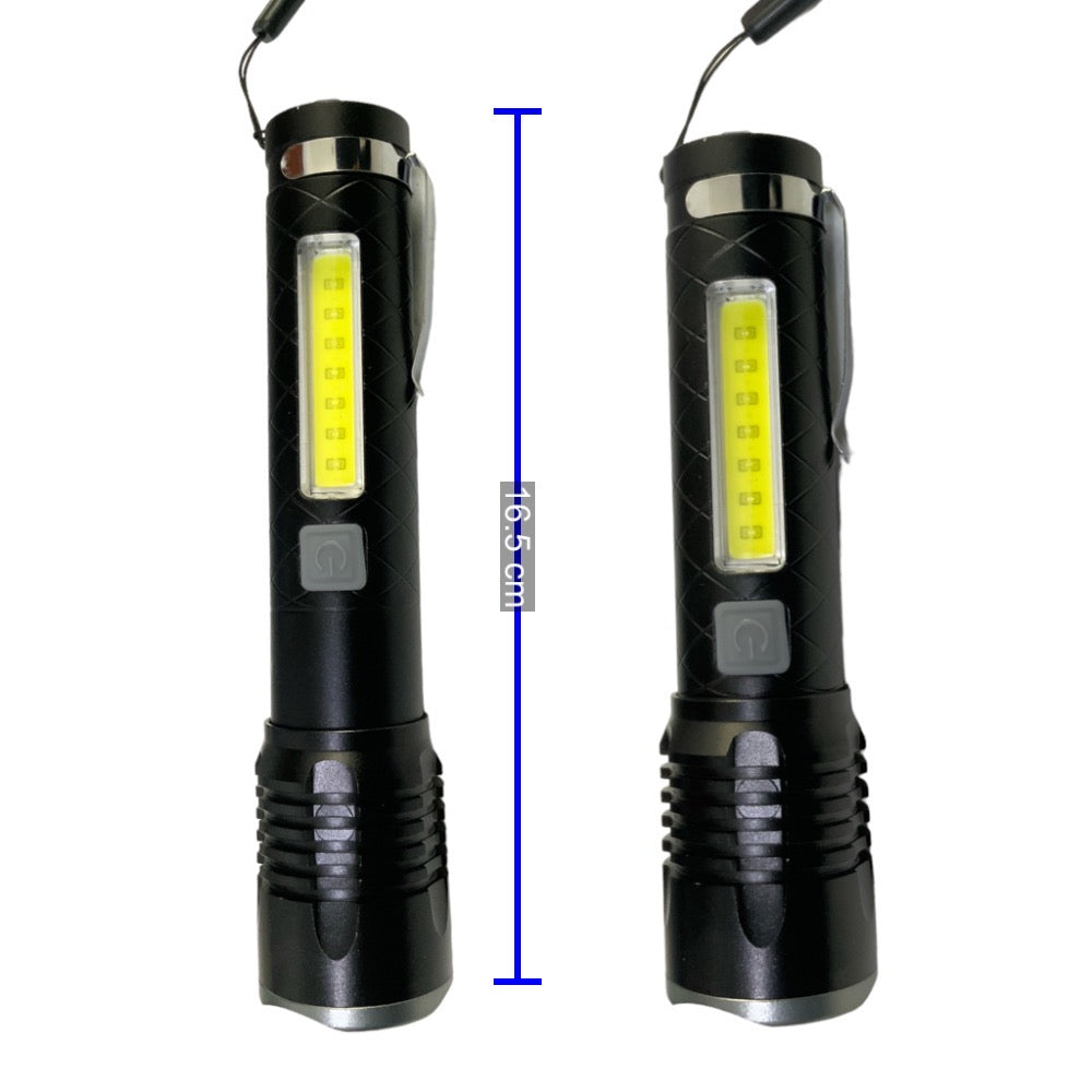 Lámpara LED T180 con luz COB lateral blanca y roja, 4 pasos - foto 2