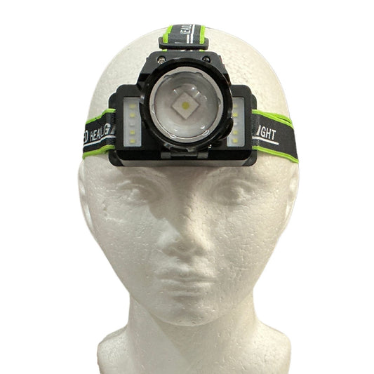 Lámpara de cabeza minera LED de 6 pasos con carga USB DT562