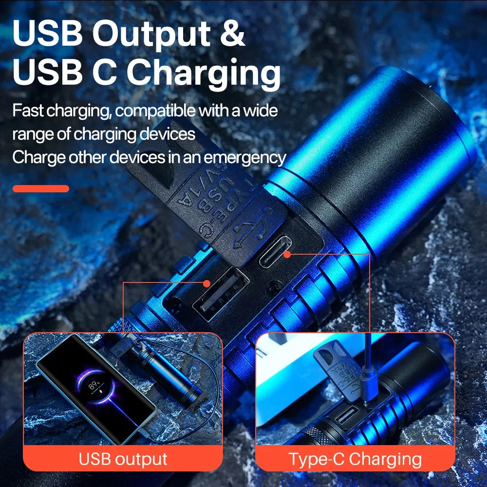 Lámpara de 3 pasos con power bank, zoom y resistencia al agua DT620 - foto 4