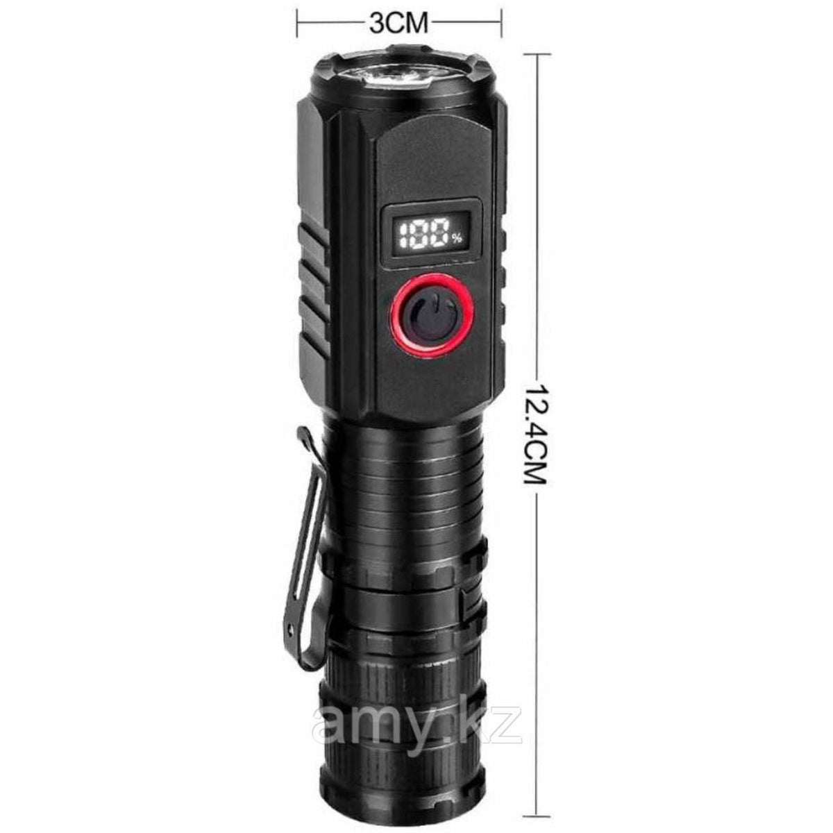 Linterna de 3 LED con 3 pasos de luz, imán y clip - foto 2