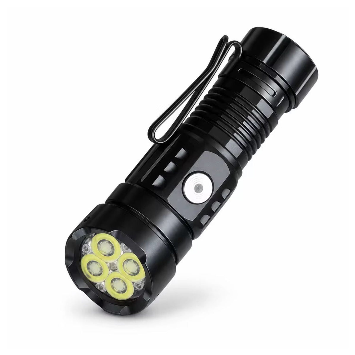 Linterna LED recargable con imán trasero, clip y 3 modos (DT632)