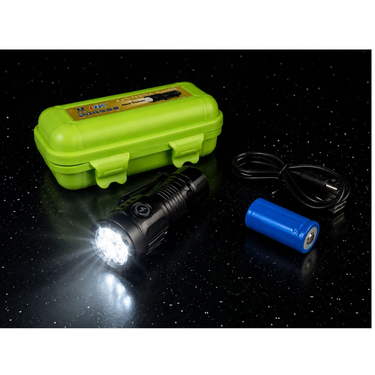 Linterna LED recargable con imán trasero, clip y 3 modos (DT632) - foto 5