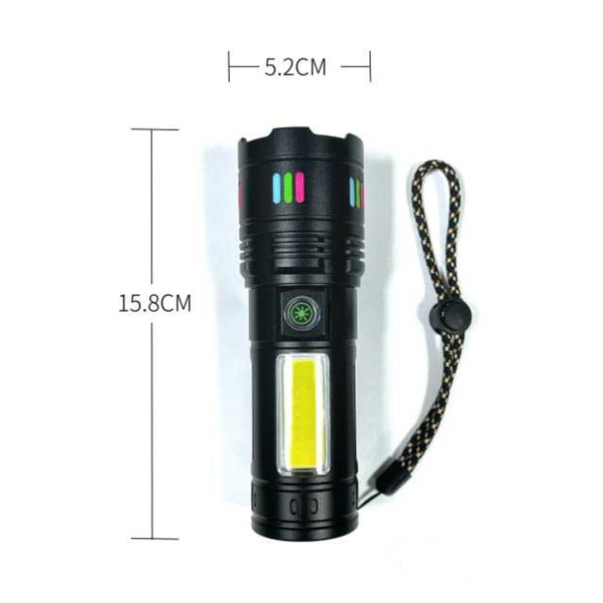 Lámpara frontal COB con power bank, indicador de carga y 5 modos DT665 - foto 2