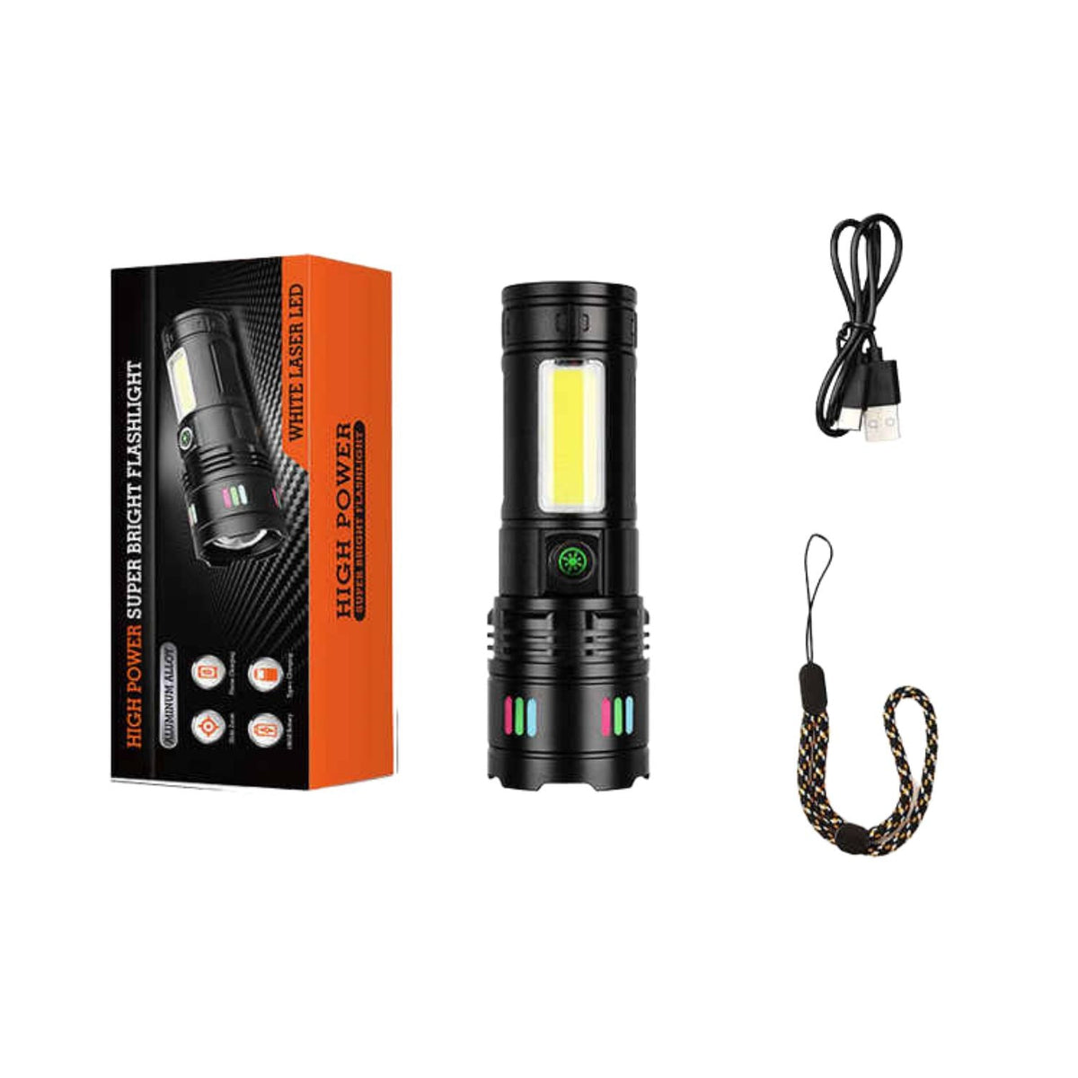 Lámpara frontal COB con power bank, indicador de carga y 5 modos DT665 - foto 3