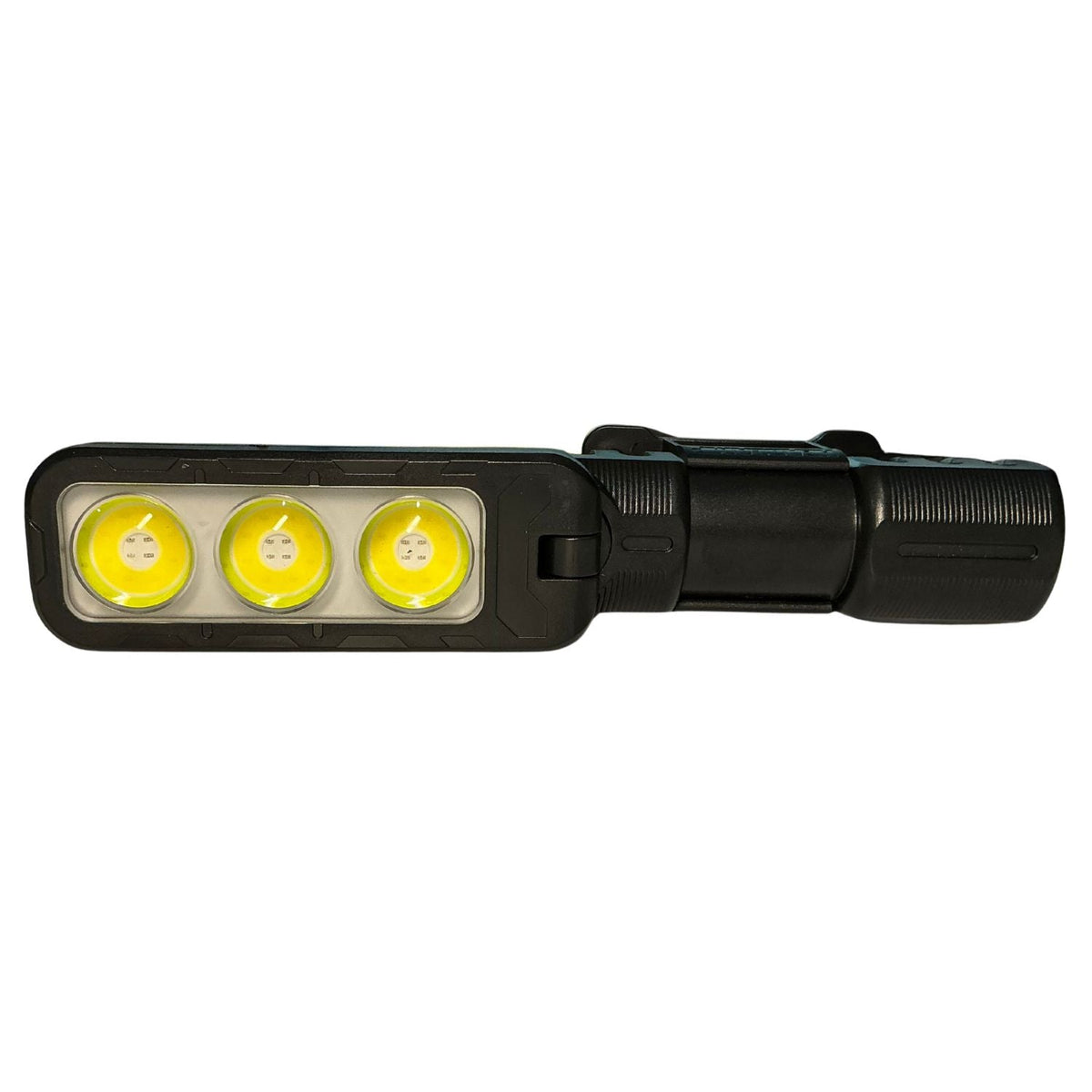 Linterna 2 en 1 de cabeza y mano con cabezal rotativo, imán y USB-C DT670