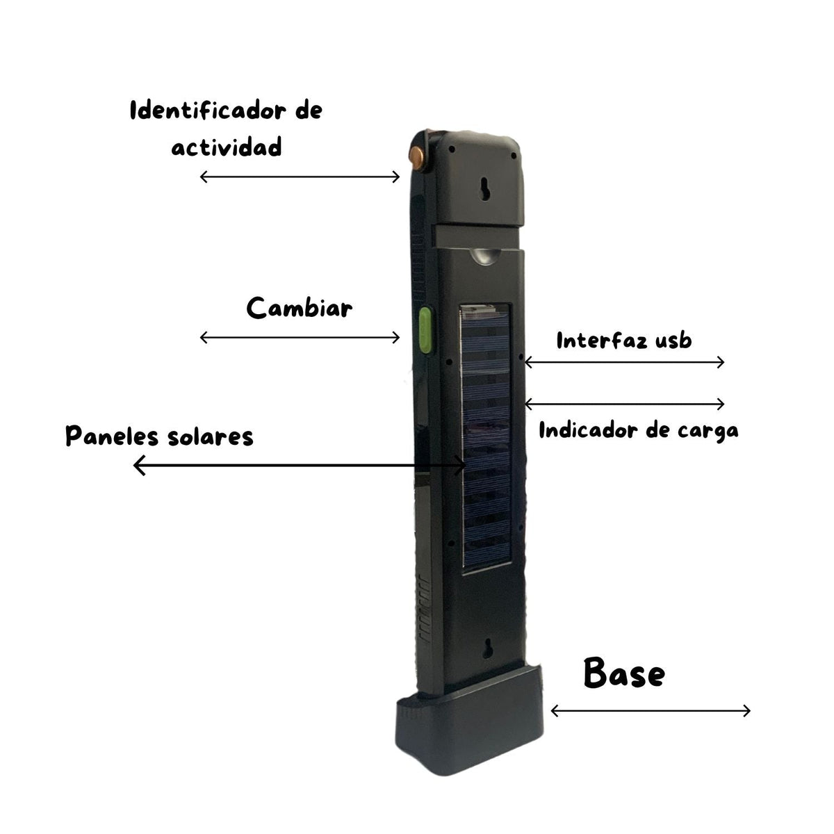 Lámpara de emergencia multifunción con panel solar de 4000 lúmenes DT6TA - foto 5