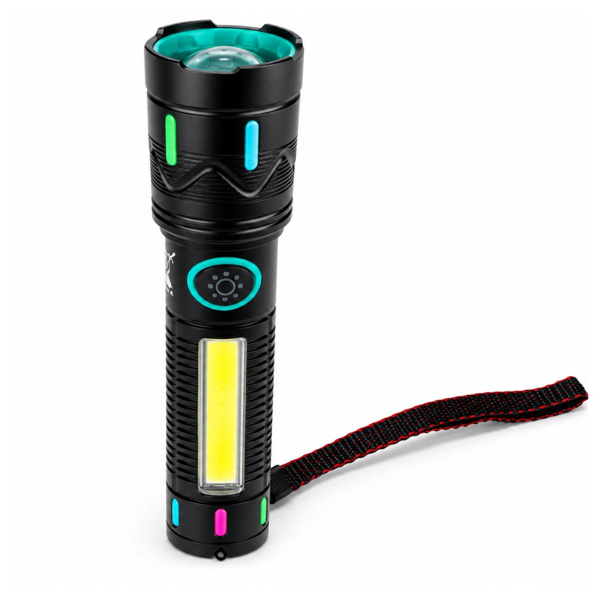 Lámpara LED recargable USB con luz COB lateral y 4 modos (DT756)