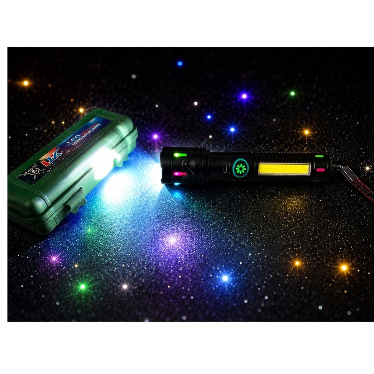 Lámpara LED recargable USB con luz COB lateral y 4 modos (DT756) - foto 4