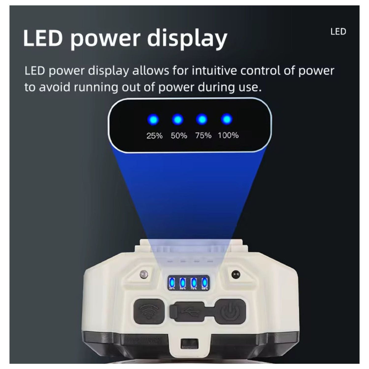Linterna frontal LED y COB con sensor de movimiento y carga USB-C - foto 3