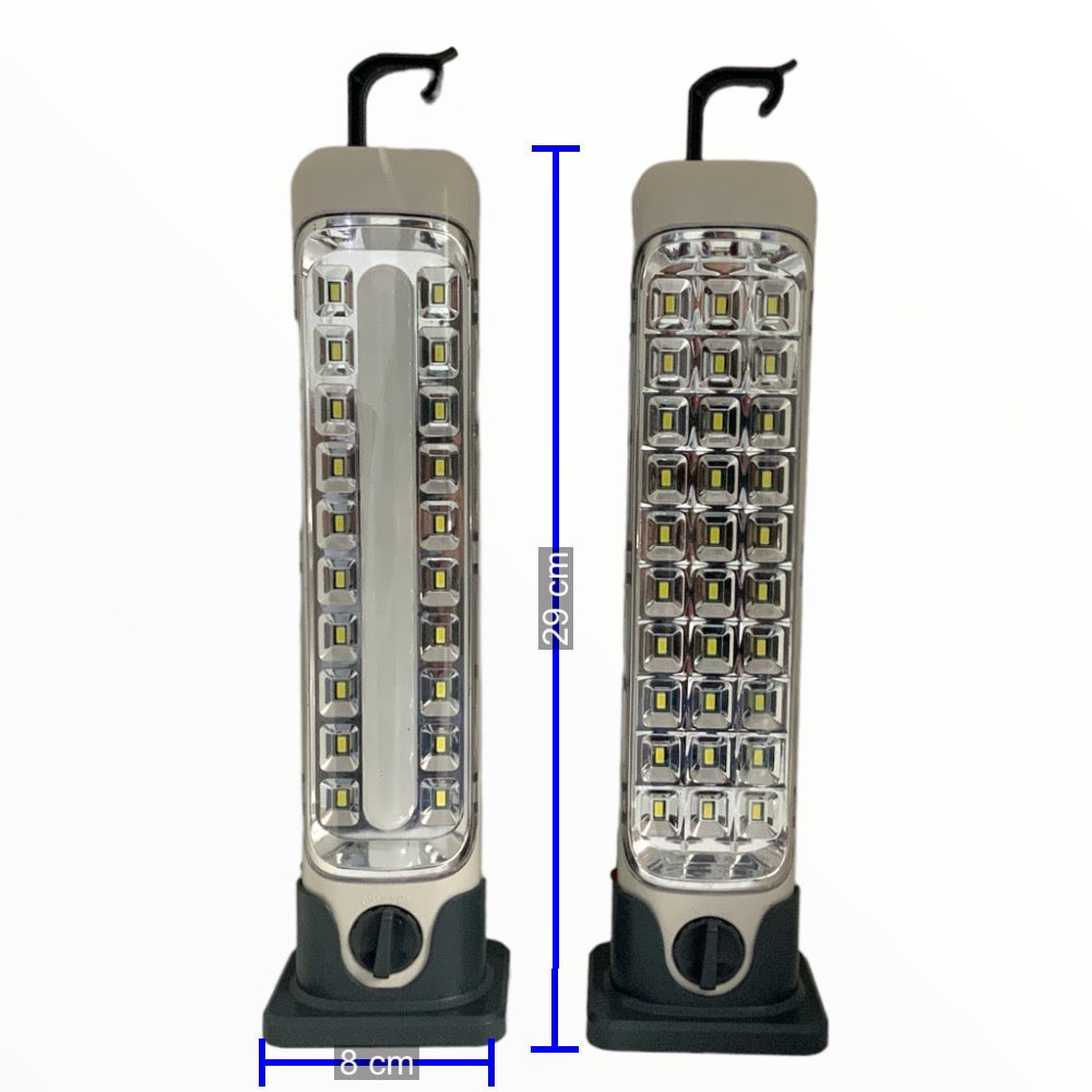 Lámpara de emergencia recargable con base, modelo DT8830