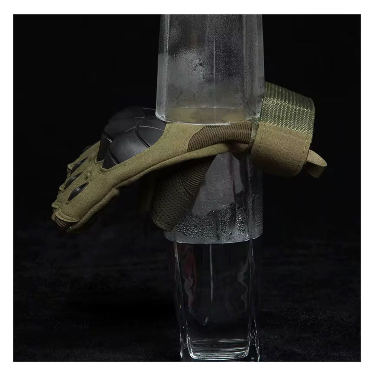 Guantes tácticos de medio dedo con protección rígida en nudillos (2) - foto 4