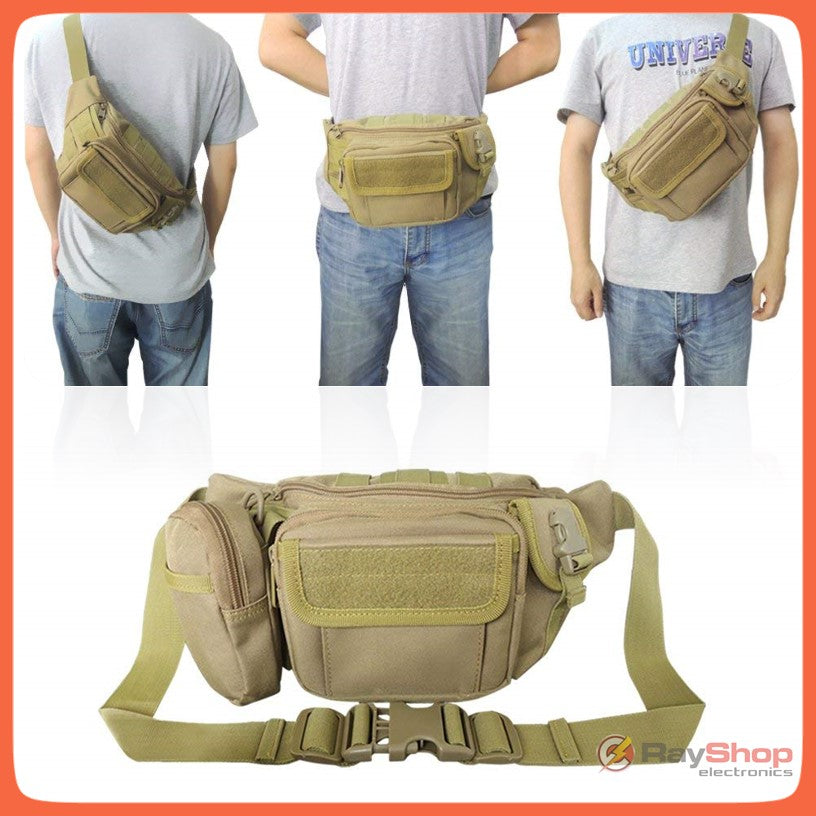 Cangurera táctica MOLLE de nylon 600D 4 en 1 con bolsa desmontable (WZ031) - foto 9