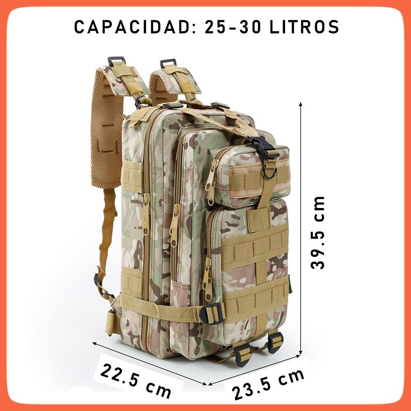 Mochila de asalto táctica de 30 litros con Molle y correas acolchadas (SN507) - foto 8