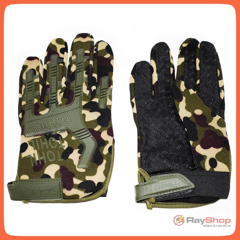 Guantes tácticos con nudillos protegidos y palma táctil - foto 9